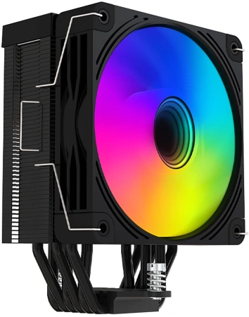 Устройство охлаждения(кулер) GMNG GG-CPC220-ARGB2 ARGB Soc-AM5/AM4/1151/1200/2066/1700 черный 4-pin 14-26dB Al+Cu LCD 220W 550gr Ret (GG-CPC220-ARGB2-BK)