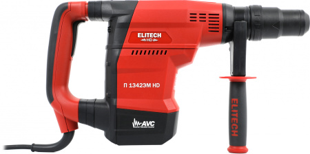 Перфоратор Elitech П 1342ЭМ HD (E2205.003.00) патрон:SDS-max уд.:10Дж 1300Вт (кейс в комплекте)