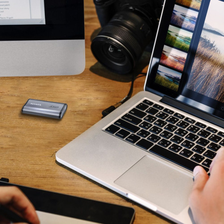 Накопитель SSD A-Data USB-C 2TB AELI-SE880-2TCGY SE880 2.5" серый