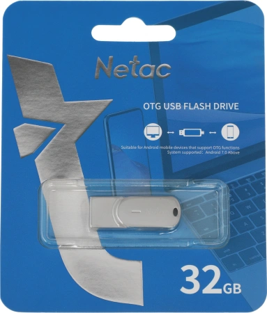 Флеш Диск Netac 32Gb U785C NT03U785C-032G-30PN USB3.0 серый