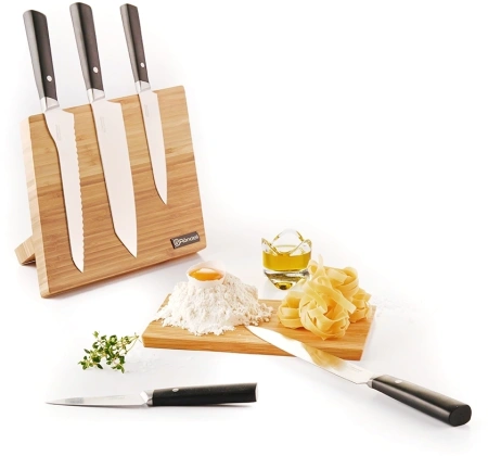 Набор ножей кухон. Rondell RD-1132 компл.:6предм. с подставкой черный подар.коробка