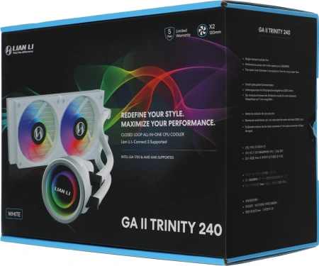 Устройство охлаждения(кулер) Lian-Li GA II Trinity 240W Al+Cu LED Ret