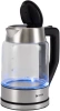 Чайник электрический Vitek VT-7043 1.7л. 2200Вт прозрачный/черный корпус: стекло
