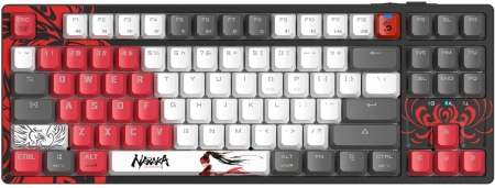 Клавиатура A4Tech Bloody WS87 Naraka механическая черный/красный USB беспроводная BT/Radio Multimedia for gamer LED (WS87)