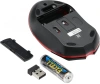 Мышь A4Tech G3-200N черный/красный оптическая 1200dpi беспров. USB 2but