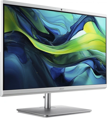 Моноблок Acer Aspire C24-195ES 23.8" Full HD Core Ultra 5 125U (1.3) 16Gb SSD512Gb Graphics CR Windows 11 Professional GbitEth WiFi BT 65W клавиатура мышь Cam серебристый 1920x1080