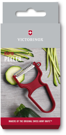 Овощечистка для овощей и фруктов Victorinox Rapidс лезвием жульен красный карт.кор. (6.0934.1)