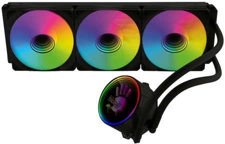 Система водяного охлаждения Bloody BD-LC360ARGB1 ARGB Soc-AM5/AM4/1151/1200/2066/1700 черный 4-pin 22-35dB Al+Cu 300W 1500gr Ret (BD-LC360ARGB1-BK)