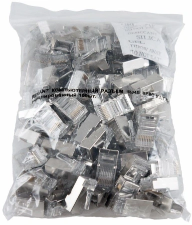 Коннектор Rexant (05-1023) FTP кат.5E RJ45 прозрачный