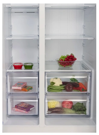 Холодильник Hyundai CS6503FV белое стекло (двухкамерный)