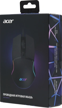 Мышь Acer OMW121 черный оптическая (6400dpi) USB (6but)