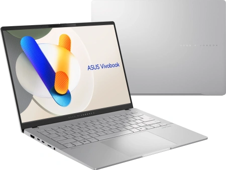 Ноутбук Asus VivoBook S14 OLED M5406WA-QD127 Ryzen AI 9 365 24Gb SSD1Tb AMD Radeon 880M 14" OLED WUXGA (1920x1200) noOS silver WiFi BT Cam (90NB14P1-M007L0)
