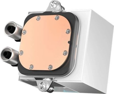 Система водяного охлаждения PcCooler DS360 WH Soc-AM5/AM4/1200/1700/1851 белый 4-pin Al LCD 310W Ret (DS360-WHNWXX-GL)