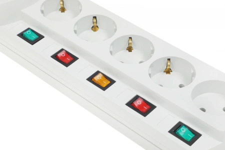 Сетевой фильтр Most ERG 5м (5 розеток) белый (коробка)