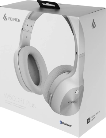 Гарнитура накладные Edifier W800BT Plus белый беспроводные bluetooth оголовье