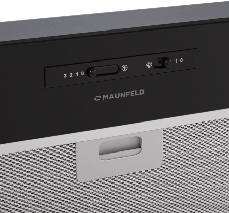 Вытяжка встраиваемая Maunfeld Crosby Light C 60 черный управление: ползунковое (1 мотор)