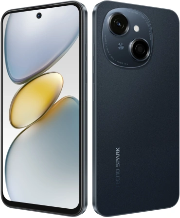 Смартфон Tecno Spark Go 1 64Gb 3Gb черный моноблок 3G 4G 2Sim 6.67" 720x1600 Android 14 13Mpix 802.11 a/b/g/n/ac GPS TouchSc Protect A-GPS microSD max1024Gb