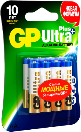 Батарея GP Ultra Plus Alkaline GP 24AUP-2CR8 AAA (8шт) блистер