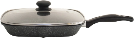 Сковорода-гриль Starwind Chef SW-CH3027GGR квадратная покр.:Pfluon руч.:несъем. (без крышки) серый