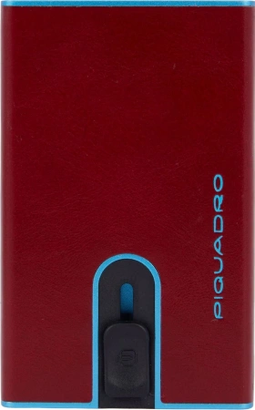 Чехол для кредитных карт Piquadro Blue Square PP4825B2BLR/R красный натур.кожа