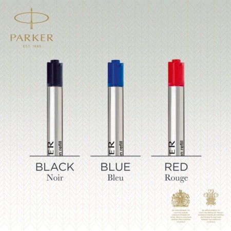 Стержень шариковый Parker QuinkFlow Z08 (CW1950367) F 0.8мм черные чернила блистер