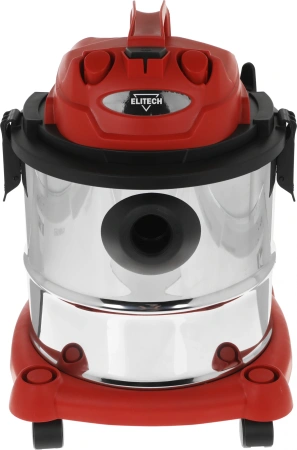 Строительный пылесос Elitech ПС 020 (E1302.003.00) 1200Вт (уборка: сухая/сбор воды) красный
