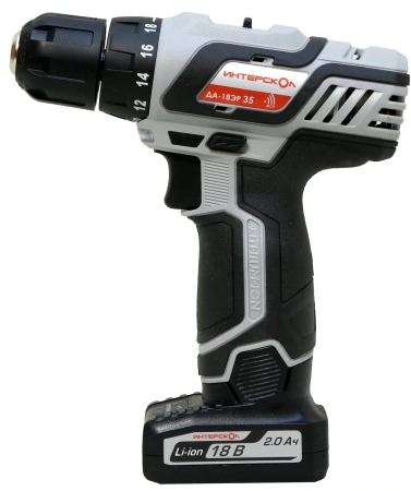 Дрель-шуруповерт Интерскол ДА-18ЭР+ подарок АЗУ-18В аккум. патрон:быстрозажимной (436.2.2.15)