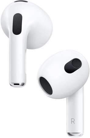Гарнитура вкладыши Apple AirPods 3 A2565/A2564/A2897 Lightning белый беспроводные bluetooth в ушной раковине (MPNY3AM/A)