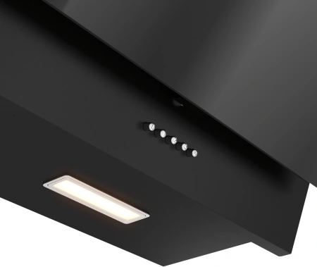 Вытяжка встраиваемая Elikor Коралл 50П-430-КЗД черный/стекло черное управление: кнопочное (1 мотор)