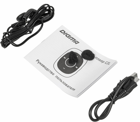 Плеер Flash Digma C2L 4Gb серый/FM/clip