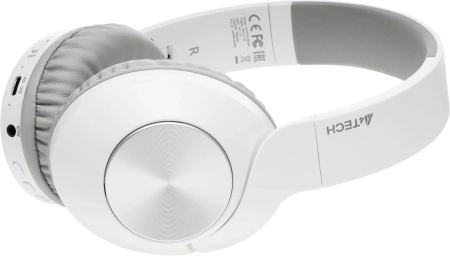 Наушники мониторные A4Tech 2Drumtek BH300 1м белый/серый беспроводные bluetooth оголовье (BH300 GRAYISH WHITE)