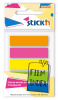 Закладки самокл. пластиковые Stick`n 27084 45x12мм 5цв.в упак. 20лист