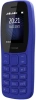Мобильный телефон Nokia 105 Dual SIM TA-1416 синий моноблок 2Sim 1.77" 120x160 Series 30+ GSM900/1800 Protect MP3 FM microSD