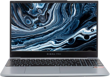 Ноутбук Digma Pro Breve Ryzen 5 Pro 5675U 8Gb SSD512Gb AMD Radeon 15.6" IPS FHD (1920x1080) Windows 11 Professional silver WiFi BT Cam 4500mAh (DN15R5-8DXW06)