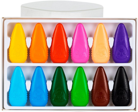 Мелки пластик. Deli Paw Patrol EC202-12 12цв. картон.кор./европод.