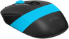 Мышь A4Tech Fstyler FM10S черный/синий оптическая 1600dpi silent USB 3but (FM10S USB BLUE)
