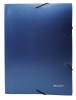 Папка на резинке Silwerhof Perlen 311918-74 A4 песок полипропилен 0.6мм синий металлик