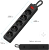 Сетевой фильтр Defender ES 3м (5 розеток) черный (коробка)