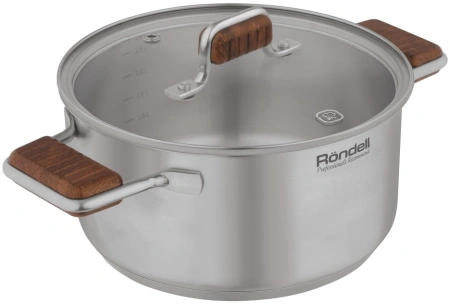 Кастрюля Rondell Fjord RDS-1791 3.2л. d=20см (с крышкой) стальной