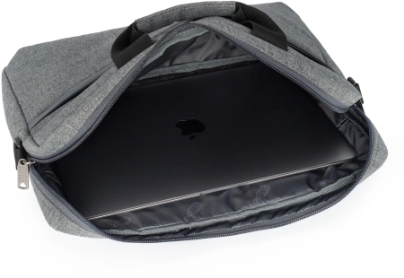 Сумка для ноутбука 14.5" Digma N-370 серый/черный полиэстер (N370GBK)