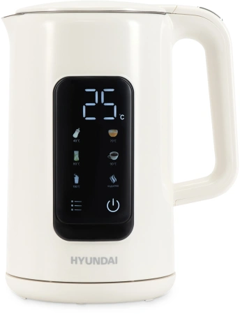 Чайник Hyundai HYK-S4606 1.7л. 2200Вт кремовый (металл)