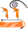 Набор пневмоинструментов Вихрь НП-4 компл.:4 предмета 140л/мин оранжевый/черный