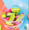 Точилка для карандашей ручная Deli E0545 Neon 1 отверстие пластик ассорти туба