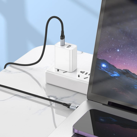 Кабель Hoco X102 Fresh Type-C to Type-C USB Type-C-USB Type-C 1м черный коробка