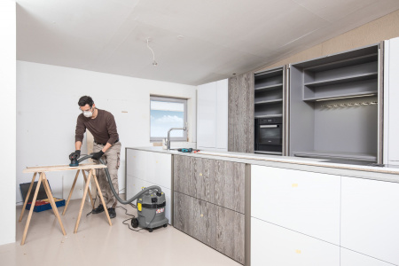 Строительный пылесос Karcher NT 22/1 Ap Te L 1300Вт (уборка: сухая/влажная) серый