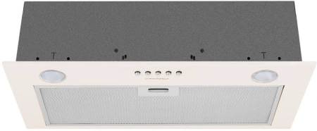 Вытяжка встраиваемая Maunfeld Crosby Singl 60 бежевый управление: кнопочное (1 мотор)