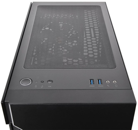 Корпус Thermaltake H200 TG RGB черный без БП ATX 2xUSB3.0 audio bott PSU
