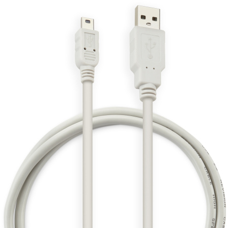 Кабель Buro USB2.0-M5P-1 USB A(m) mini USB B (m) 1м серый
