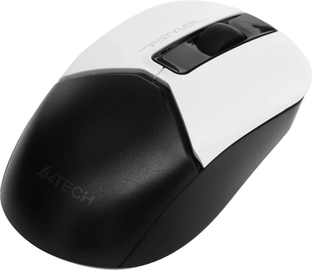 Мышь A4Tech Fstyler FB12 белый/черный оптическая (1200dpi) беспроводная BT/Radio USB (3but)