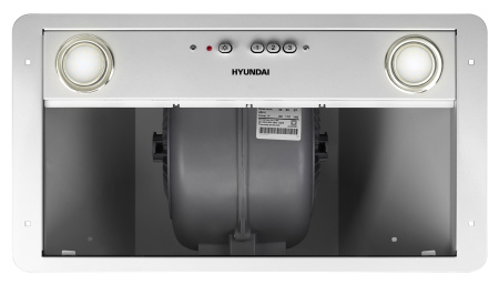 Вытяжка встраиваемая Hyundai HBB 6035 W белый управление: кнопочное (1 мотор)